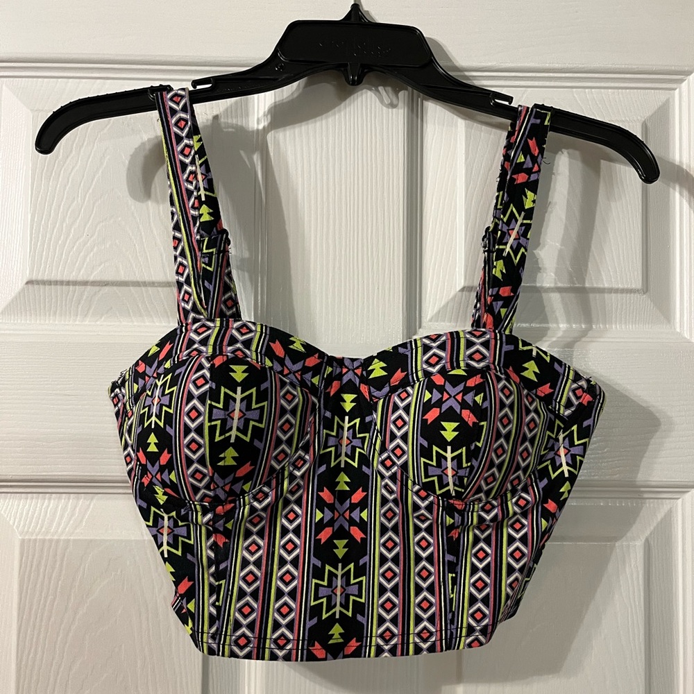 Womens aztec crop top
